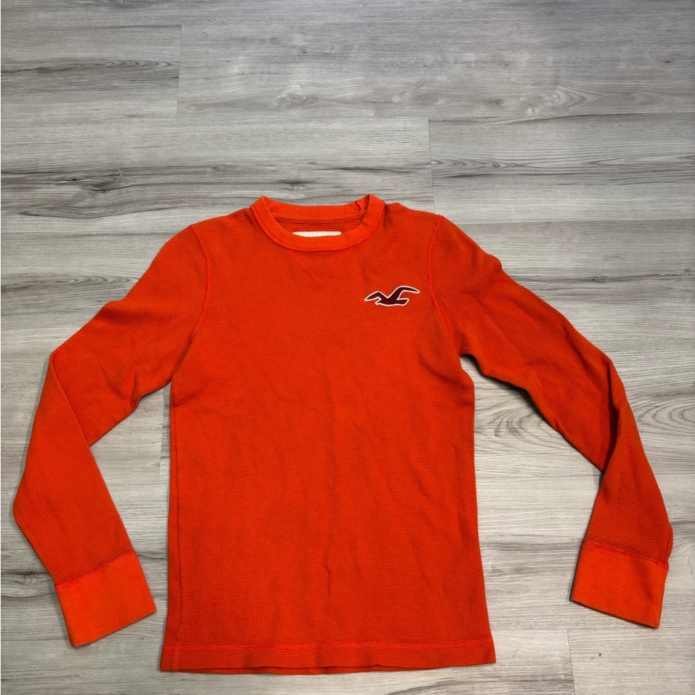 Hollister Vibrant Orange Long Sleeve Tee